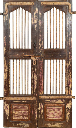 Biscottini-Porta-portone-in-legno-massello-e-ferro-da-interno-o-da-esterno-vecchia-e-antica-medievale-scorrevole