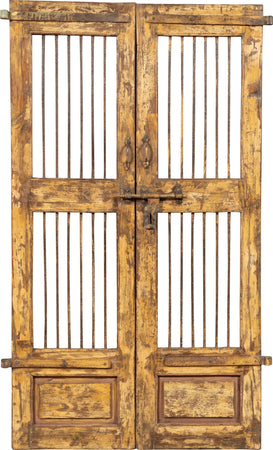 Biscottini-Porta-portone-in-legno-massello-e-ferro-da-interno-o-da-esterno-vecchia-e-antica-medievale-scorrevole