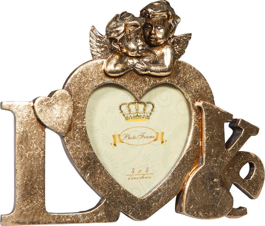 Biscottini-Portafoto-LOVE-da-appoggio-in-resina-finitura-oro-anticata-L23xPR13xH18-cm