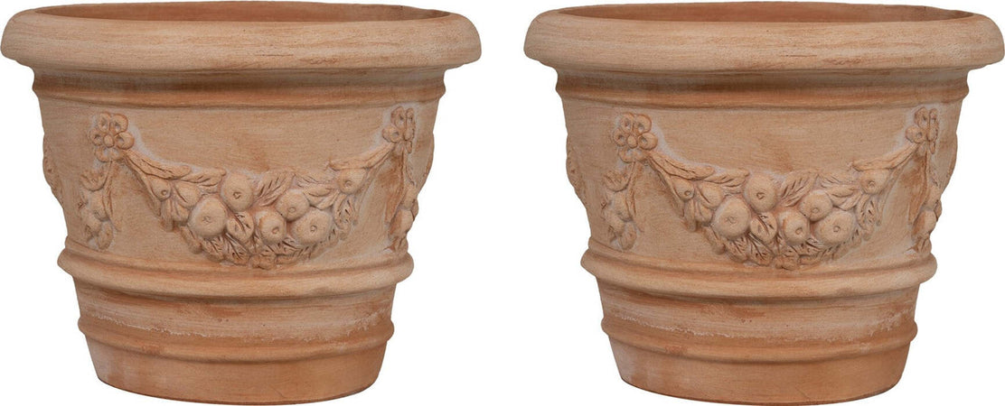 Biscottini-Set-2-vasi-in-Terracotta-100%-Made-in-Italy-interamente-Lavorati-a-Mano