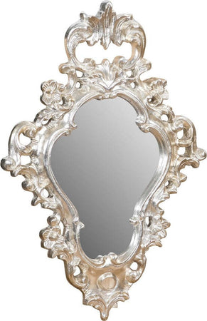 Biscottini-SPECCHIERA-DA-PARETE-IN-LEGNO-FINITURA-FOGLIA-ARGENTO-ANTICATO-L42xPR4xH62cm-Made-in-Italy