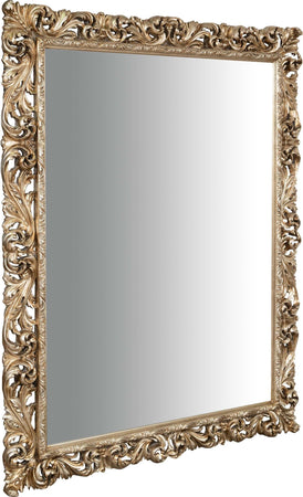 Biscottini-SPECCHIERA-DA-PARETE-IN-LEGNO-FINITURA-FOGLIA-ARGENTO-ANTICATO-MADE-IN-ITALY