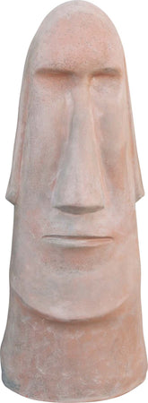 Biscottini-Statua-Isola-di-Pasqua-invecchiata-in-terracotta-toscana-100%-Made-in-Italy-interamente-Lavorata-a-Mano-L45xPR40xH132-cm.