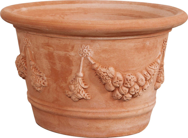 Biscottini-Vaso-in-terracotta-Galestro-festonato-100%-Made-in-Italy,-interamente-fatto-a-mano