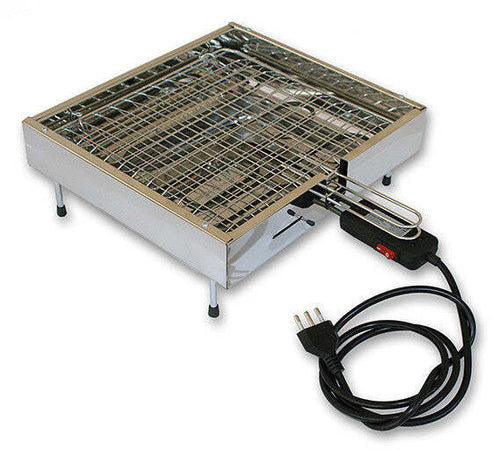 Bistecchiera Griglia Elettrica Satinata in Acciaio Inox 2000 Watt Made in Italy La Stella - ST 2000