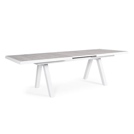 Tavolo allungabile "Krion" con struttura in alluminio, piano in ceramica, da 205 - 265 x 103 cm