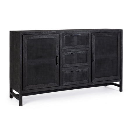 Credenza "Weston" con struttura in legno di mango, schienale e fondo cassetti in mdf