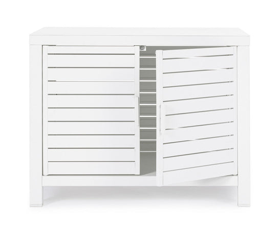 Mobile "Atlantic" con struttura in alluminio, piedini regolabili, per esterno ed interno