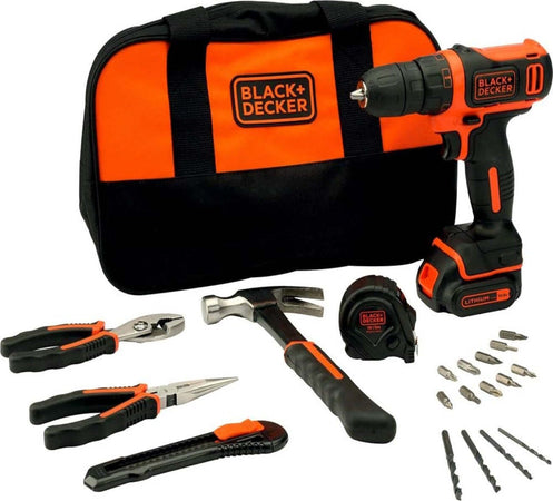 BLACK&DECKER---KIT-TRAPANO-AVVITATORE-COMPATTO-10.8V-BATTERIA-AL-LITIO-LITIO-1,5Ah