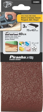 BLACK&DECKER---NASTRO-ABRASIVO-457X75MM-GRANA-40-3PZ