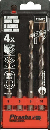 BLACK&DECKER---SET-PUNTE-PER-FORATURA-ATTACCO-SDS-5/6/8/10MM