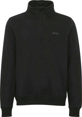 Blend-felpa-nera-mezza-zip-20714493