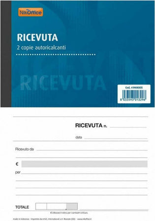 Blocco-Ricevuta-Generica-2-Copie-Autoricalcanti-50-Moduli-Nobrand