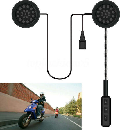 Bluetooth-Impermeabile-Interfono-Headset-Microfono-Auricolare-Per-Casco-Moto-MP3