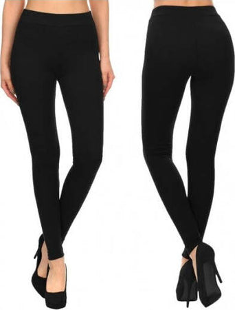 Bm03-Leggings-Da-Donna-In-Cotone-Elasticizzato-Colori-Alla-Moda-Grigio-Nero-Blu