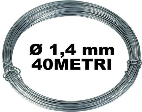 Bobina-Matassa-Filo-Ferro-Filato-Cromato-Diametro-1,4mm-Per-40-Metri