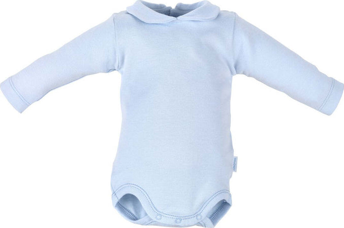 Body Con Collo  Manica Lunga Interlock Taglia 6 Liso Celeste Moda/Prima infanzia/Abbigliamento/Bambino 0-24/Tutine e body/Body La Casa Del Bebè - Napoli, Commerciovirtuoso.it