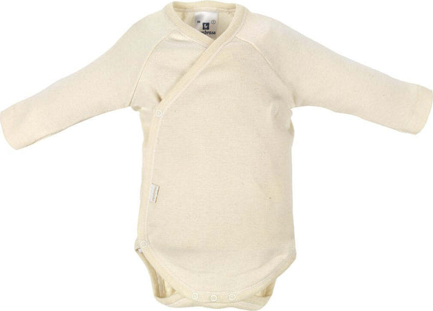 Body Manica Lunga Incrociato Taglia 0 Organico Beige Moda/Prima infanzia/Abbigliamento/Bambina 0-24/Tutine e body/Body La Casa Del Bebè - Napoli, Commerciovirtuoso.it