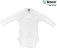 Body Manica Lunga Incrociato Taglia 0 Tencel Bianco Moda/Prima infanzia/Abbigliamento/Bambino 0-24/Tutine e body/Body La Casa Del Bebè - Napoli, Commerciovirtuoso.it