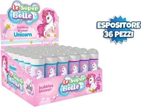 Bolle-Di-Sapone-Unicorno-Confezione-36-Pz-Flacone-50-Ml-Gadget-Per-Party-806406