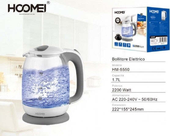 Bollitore-Elettrico-1.7-Litri-2200-Watt-Hm-5550-Scalda-Acqua-Te'-Tisane
