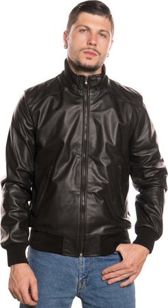 Bomber-Uomo---Bomber-Uomo-Nero-in-vera-pelle