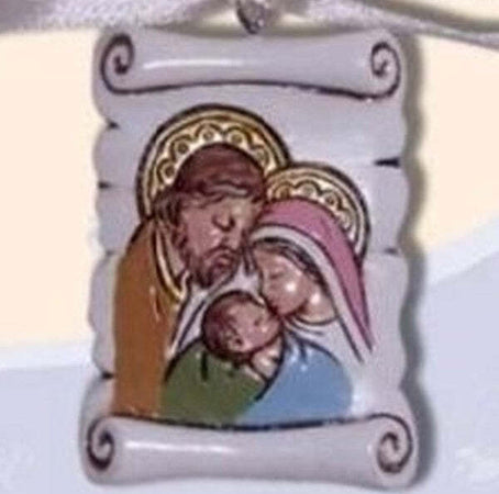 Bomboniera-Appendino-Con-Pergamena-Sacra-Famiglia-X-Battesimo-Nascita-Comunione