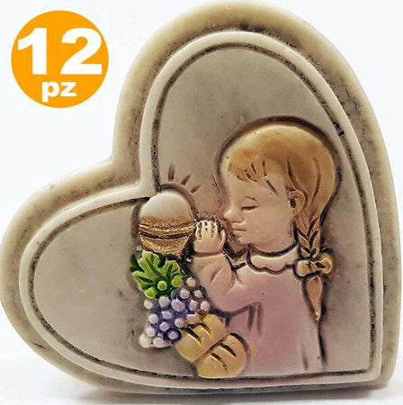 Bomboniera-Bomboniere-Comunione-Eucarestia-Bianco-Ceramica-Soprammobile-Appoggio