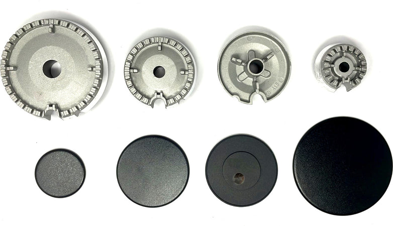 BOMPANI BRUCIATORI + PIATTELLI SPARTIFIAMMA OPACHI CUCINA 4 FUOCHI PIANO COTTURA GAS Casa e cucina/Utensili da cucina/Bruciatori da cucina Rossi Ricambi - Venetico Marina, Commerciovirtuoso.it