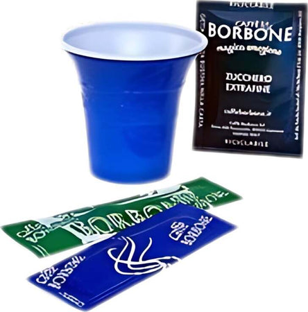 Borbone-Kit-Accessori-Caffe-Eco-50/50/50-Bicchieri/palette/zucchero