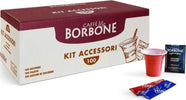 Borbone-Kit-Accessori-Zucchero-Bicchieri-Palette-100/100/100