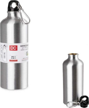 Borraccia-Bottiglia-In-Alluminio-Con-Moschettone-Capacità-600ml-7.3x21cm-0224858