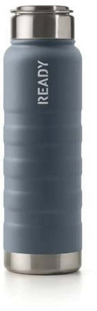 Borraccia Termica Grigia In Acciaio Inox Intempo Borraccia Termica Ready 650ml Impugnatura Soft Touch E Fondo In Metallo