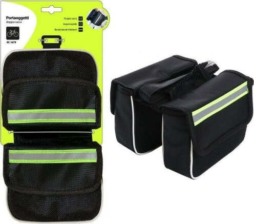 Borsa-Borsello-Doppia-Sacca-Porta-Oggetti-Bande-Laterali-Riflettenti-Bici-Xc1679