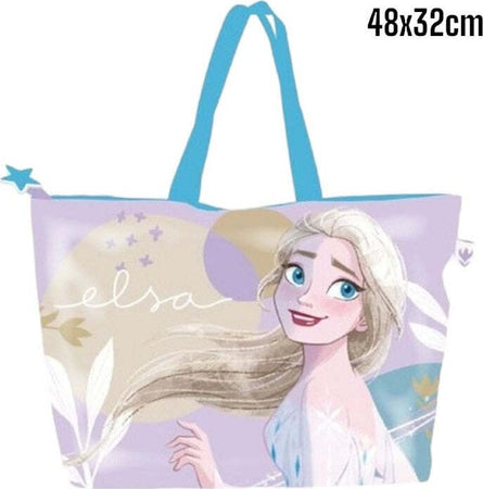 Borsa-Da-Mare-Di-Elsa-Per-Donna-E-Bambina-Shopping-Bag-Frozen-Disney