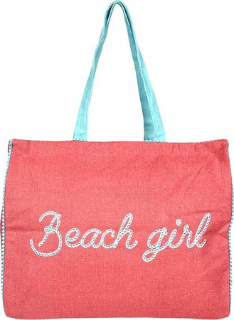 Borsa-Mare-Con-Chiusura-Lampo-48x38x16cm-Cotone-Canvas-100%-Borsa-da-Spiaggia-Spiaggia