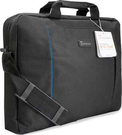 Borsa Notebook 15,6" Techmade Nera Portadocumenti Porta Pc per Lenovo Dell Asus HP da 14" a 15,6" Modello TM-PCBAG-BKB Profilo Blu