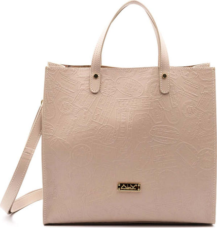 Borsa-Shopping-in-pelle-con-stampa-passport-da-Donna-ALV-by-Alviero-Martini---AL008B2309