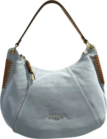 Borsa spalla Nannini - Cielo/Cognac / Taglia Unica - borsa spalla