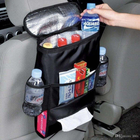 Borsa-Termica-Frigo-Portabevande-Auto-Tasca-Sedile-Organizzatore-Rete-Macchina