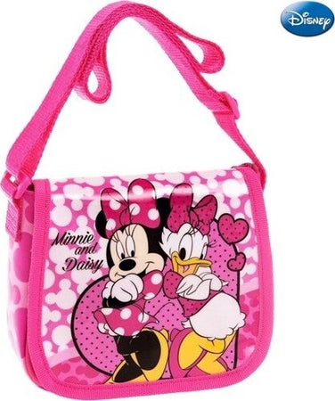 Borsa-Tracolla-Regolabile-Con-Patta-Scuola-Tempo-Libero-Minnie-And-Daisy-Disney