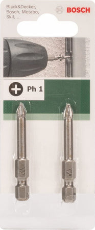 BOSCH---2-BIT-DI-AVVIAMENTO-PRESE-ATTACCO-ESAGONALE-1/4-PH-1-49MM