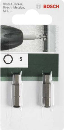 BOSCH---2-PUNTE-PER-TRAPANO-AVVITATORE,-INSERTI-ESAGONALI