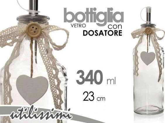 Bottiglia-Con-Dosatore-Olio-/-Aceto-In-Vetro-Decoro-Cuore-23-Cm-340-Ml-740909