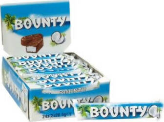 24 pezzi barretta cocco e cioccolato Bounty 57 gr, confezione 24 pz merendine e barrette snack dolci Non solo caffè online - Albano Laziale, Commerciovirtuoso.it