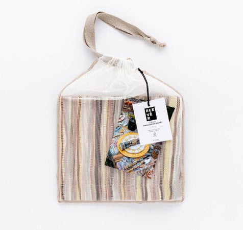 Runner Reevèr Madagascar Rigato 50x150 cm Cotone Fiammato