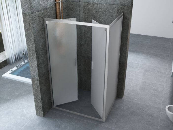 Box Doccia Cristallo Satinato 2 Porte Box Doccia 6mm Porta Saloon Apertura Interna Esterna Opaco H190 Design Moderno Semi Trasparente Fai da te/Attrezzature per cucine e bagni/Attrezzature per bagni/Docce e componenti doccia/Box doccia Shopbagno.it - Roma, Commerciovirtuoso.it