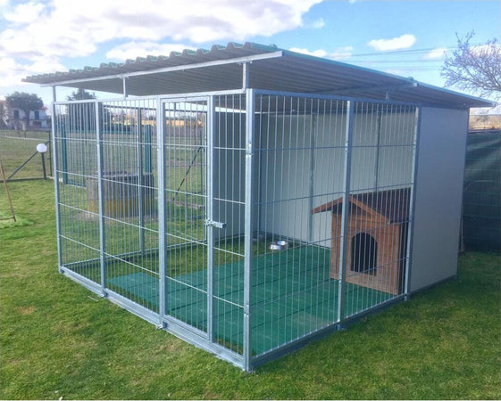 Box per Cani da Esterno Coperto con Zincatura a Caldo da 300x300xh180 Cm Prodotti per animali domestici/Cani/Cucce gabbiette e recinzioni/Recinti da esterno Ogomondo - Martina Franca, Commerciovirtuoso.it