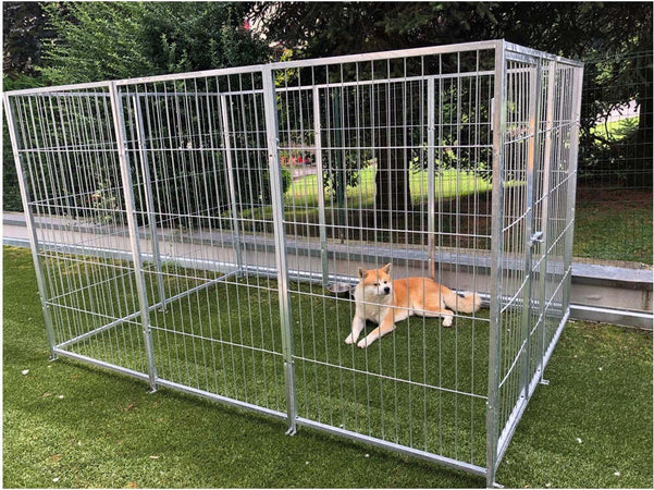 Box per Cani da Esterno Zincatura a Caldo 300x200x Altezza 180 centimetri Prodotti per animali domestici/Cani/Cucce gabbiette e recinzioni/Recinti da esterno Ogomondo - Martina Franca, Commerciovirtuoso.it