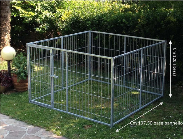 Box per Cuccioli in Rete con Zincatura a Caldo Dimensioni 200x200xAltezza 120 Cm Prodotti per animali domestici/Cani/Cucce gabbiette e recinzioni/Recinti da esterno Ogomondo - Martina Franca, Commerciovirtuoso.it